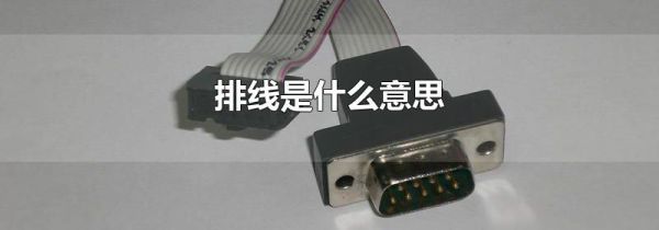 排线是什么意思