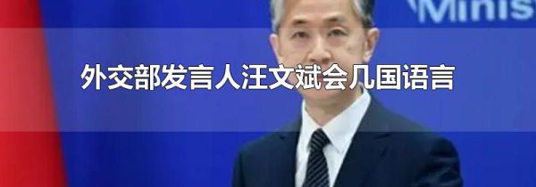 外交部发言人汪文斌会几国语言