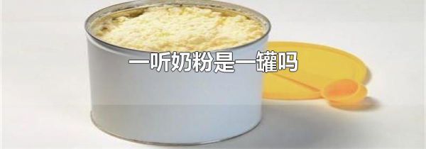 一听奶粉是一罐吗