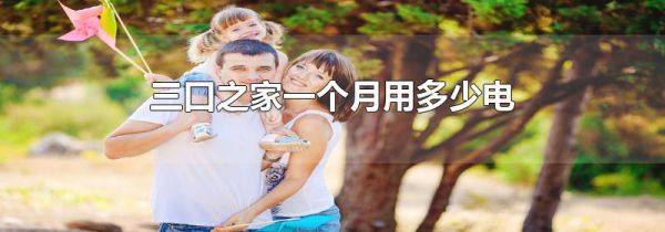 三口之家一个月用多少电