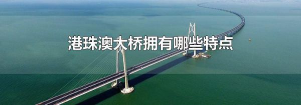 港珠澳大桥拥有哪些特点