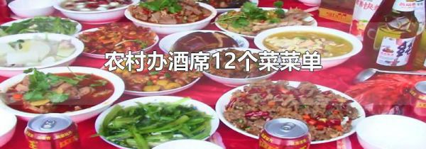 农村办酒席12个菜菜单