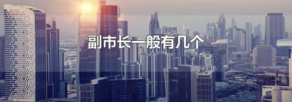副市长一般有几个