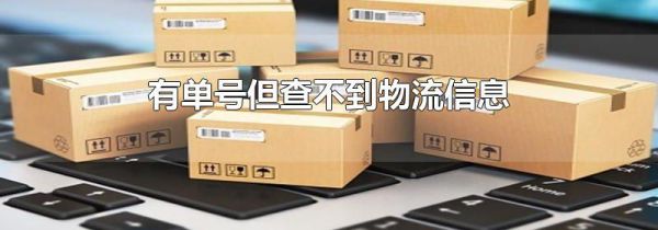 有单号但查不到物流信息