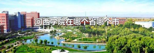 河西学院在哪个省哪个市