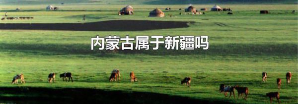 内蒙古属于新疆吗