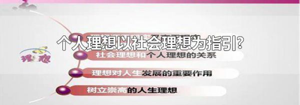 个人理想以社会理想为指引?
