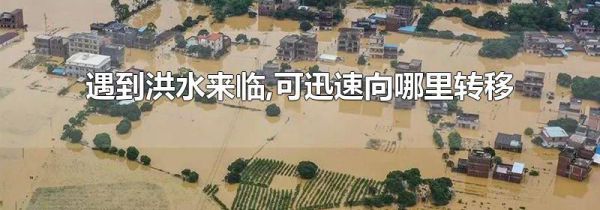 遇到洪水来临,可迅速向哪里转移
