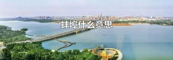 蚌埠什么意思