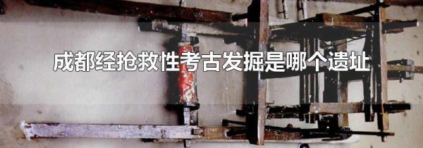 成都经抢救性考古发掘是哪个遗址