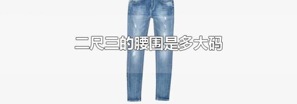 二尺三的腰围是多大码