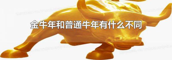 金牛年和普通牛年有什么不同
