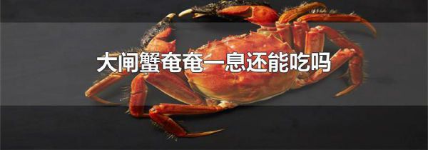 大闸蟹奄奄一息还能吃吗