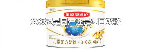 金领冠是国产还是进口奶粉