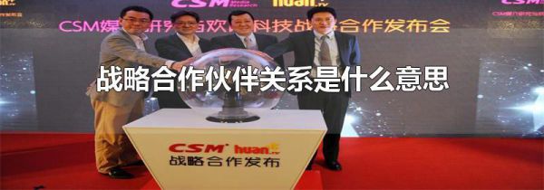 战略合作伙伴关系是什么意思