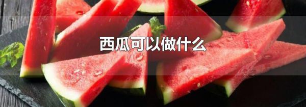 西瓜可以做什么