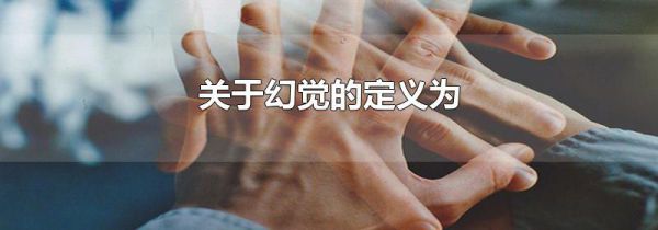 关于幻觉的定义为