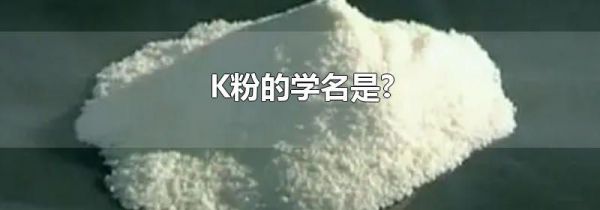 K粉的学名是?