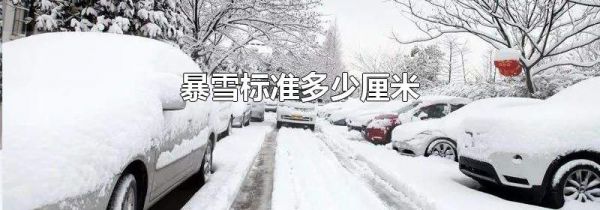 暴雪标准多少厘米