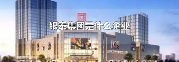 银泰集团是什么企业
