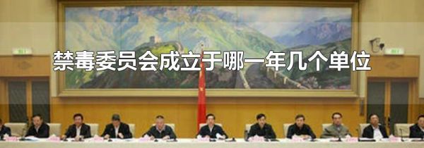 禁毒委员会成立于哪一年几个单位