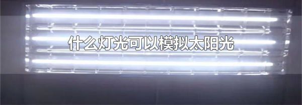 什么灯光可以模拟太阳光