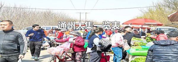 通州大集一览表