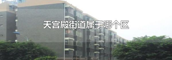 天宫殿街道属于哪个区
