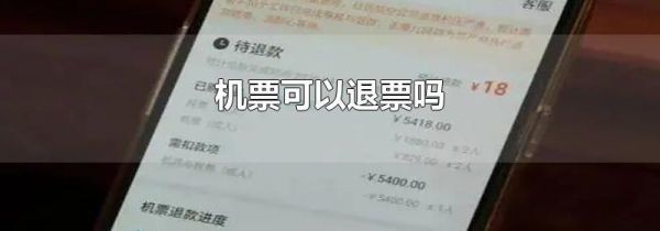 机票可以退票吗
