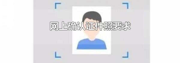 网上确认证件照要求