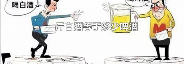 一斤白酒等于多少啤酒