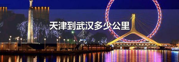 天津到武汉多少公里