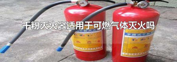 干粉灭火器适用于可燃气体灭火吗