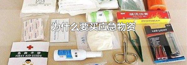 为什么要买应急物资