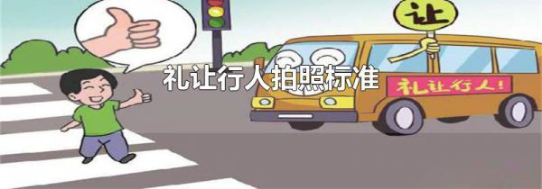 礼让行人拍照标准