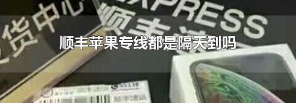顺丰苹果专线都是隔天到吗