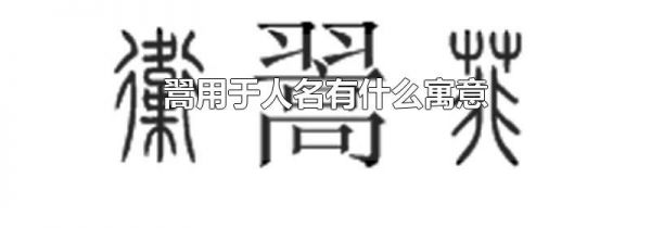 翯用于人名有什么寓意
