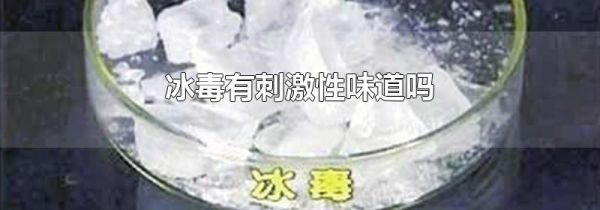 冰毒有刺激性味道吗