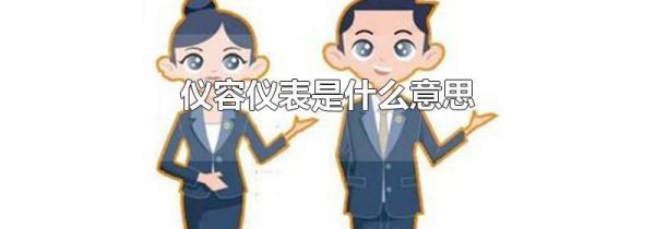 仪容仪表是什么意思