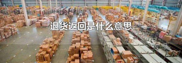 退货返回是什么意思