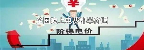 全国晚上电费都半价吗