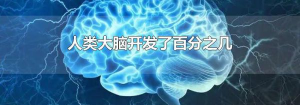 人类大脑开发了百分之几