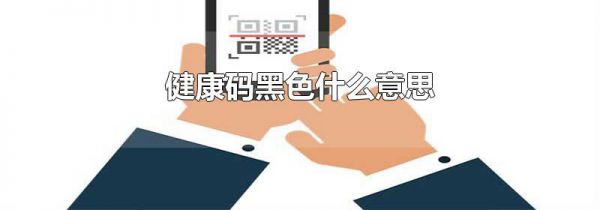 健康码黑色什么意思