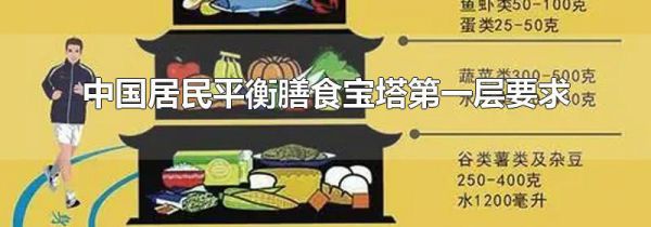 中国居民平衡膳食宝塔第一层要求