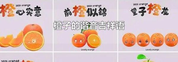 橙子的谐音吉祥语