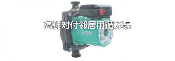 怎样对付邻居用循环泵