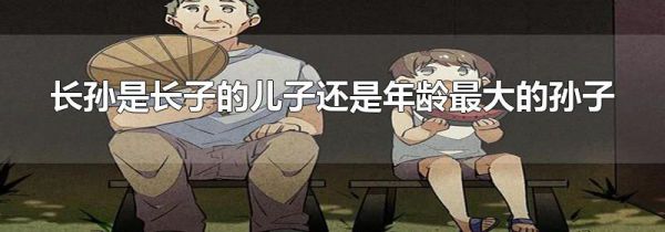长孙是长子的儿子还是年龄最大的孙子