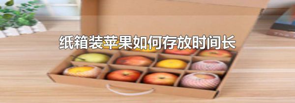 纸箱装苹果如何存放时间长