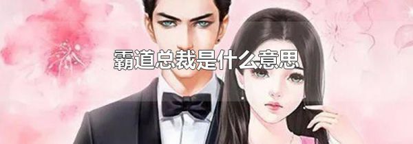 霸道总裁是什么意思