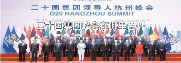 二十国集团峰会在哪里召开